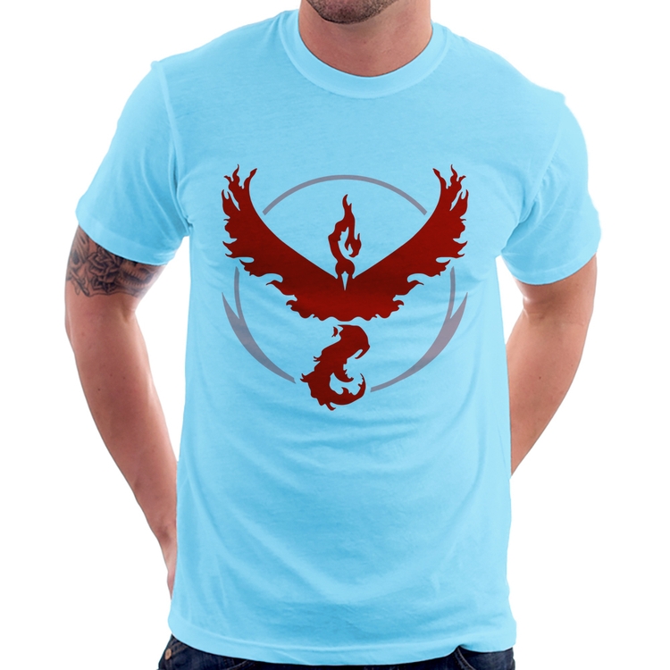 Camiseta Team Valor - Azul Bebê