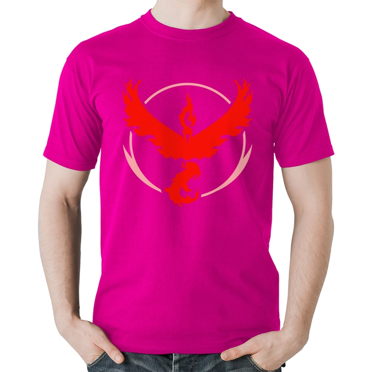 Camiseta Algodão Team Valor - Rosa