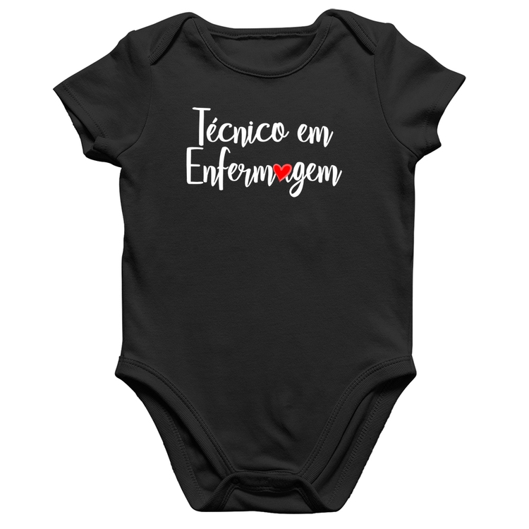 Body Bebê Algodão Técnico em Enfermagem