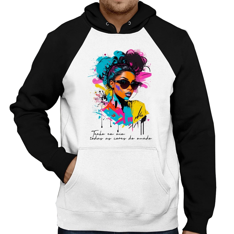 Moletom Tenho em mim todas as cores do mundo