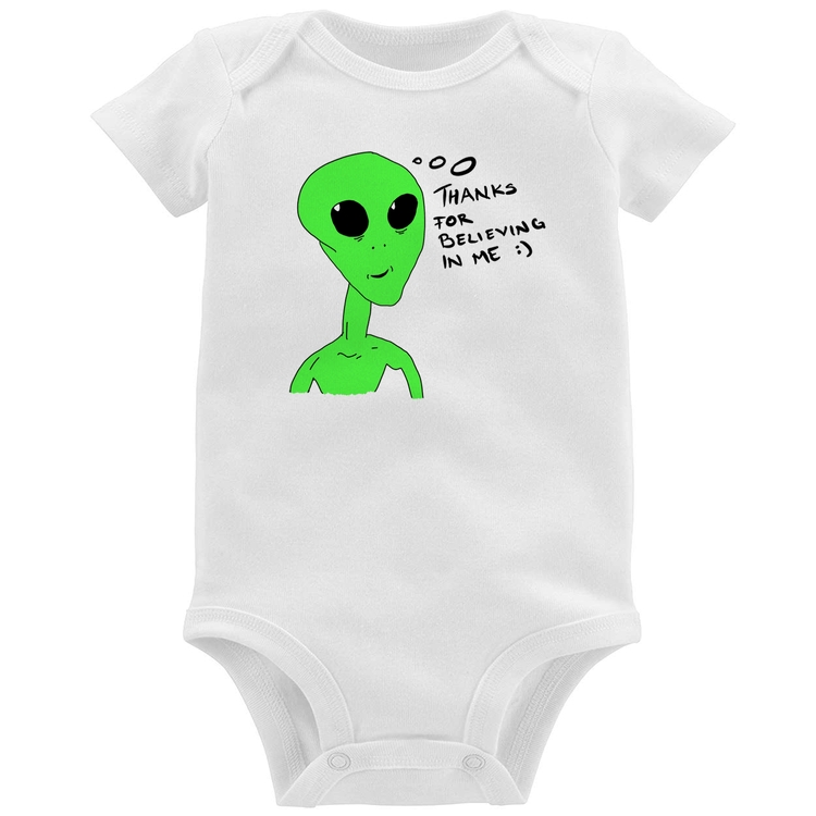 Body Bebê Thank's For Believing In Me Alien