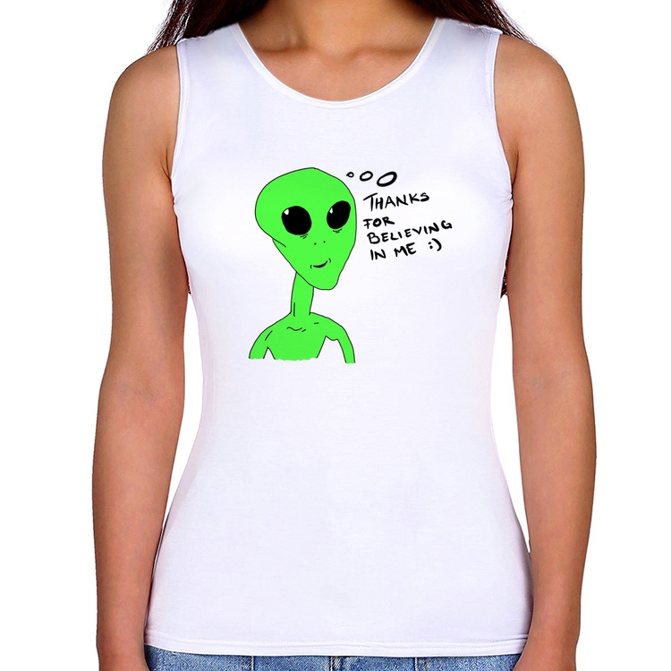 Regata Feminina Thank's For Believing In Me Alien