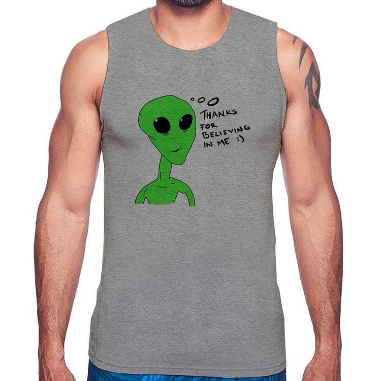 Regata Thank's For Believing In Me Alien - Cinza