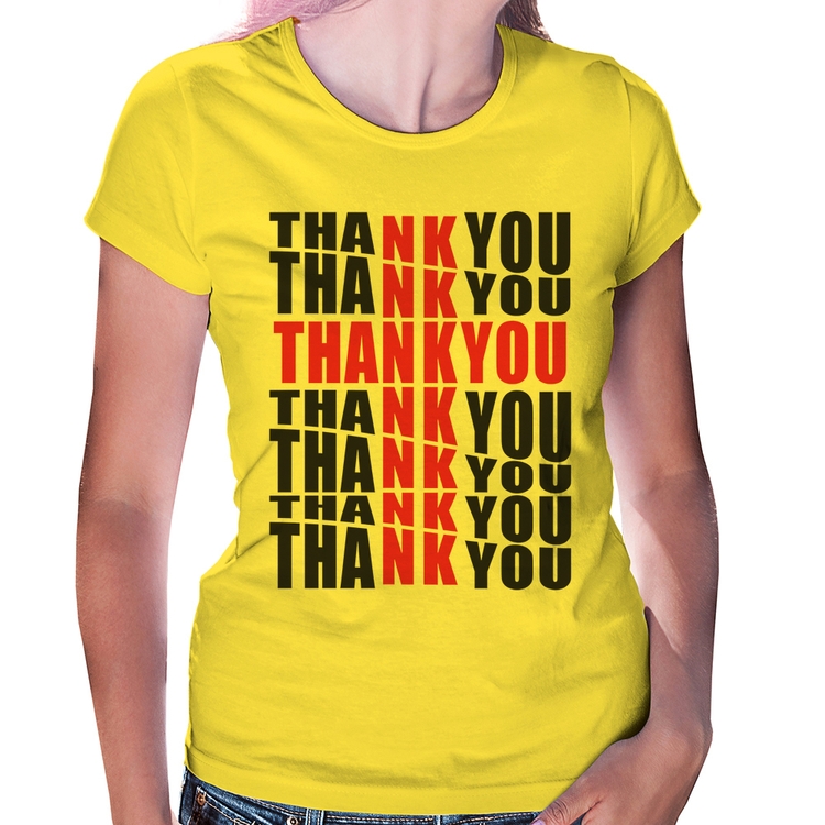 Baby Look Thank You Cruz - Amarela