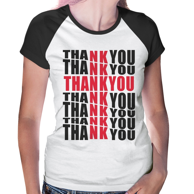 Baby Look Raglan Thank You Cruz