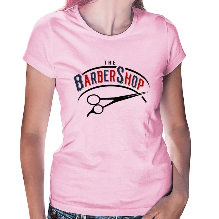 Baby Look The Barber Shop - Rosa Bebê