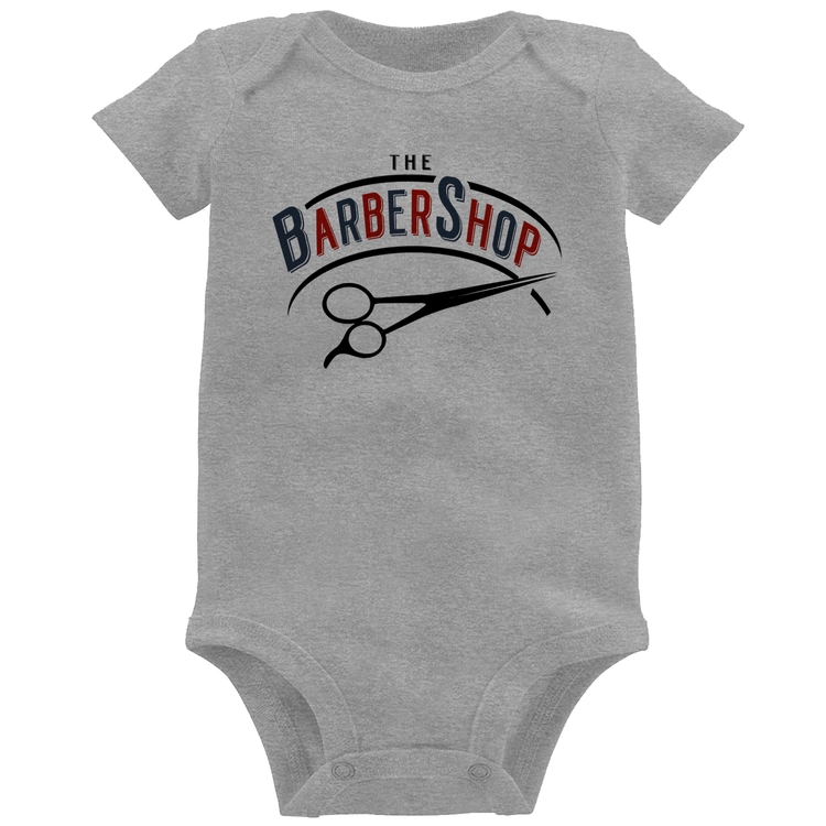 Body Bebê The Barber Shop - Cinza
