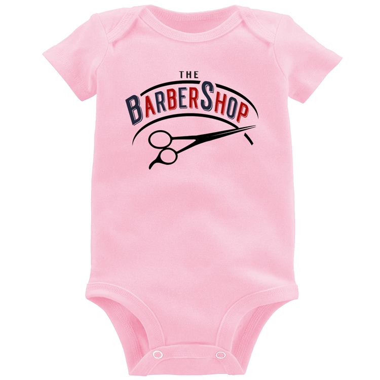 Body Bebê The Barber Shop - Rosa Bebê
