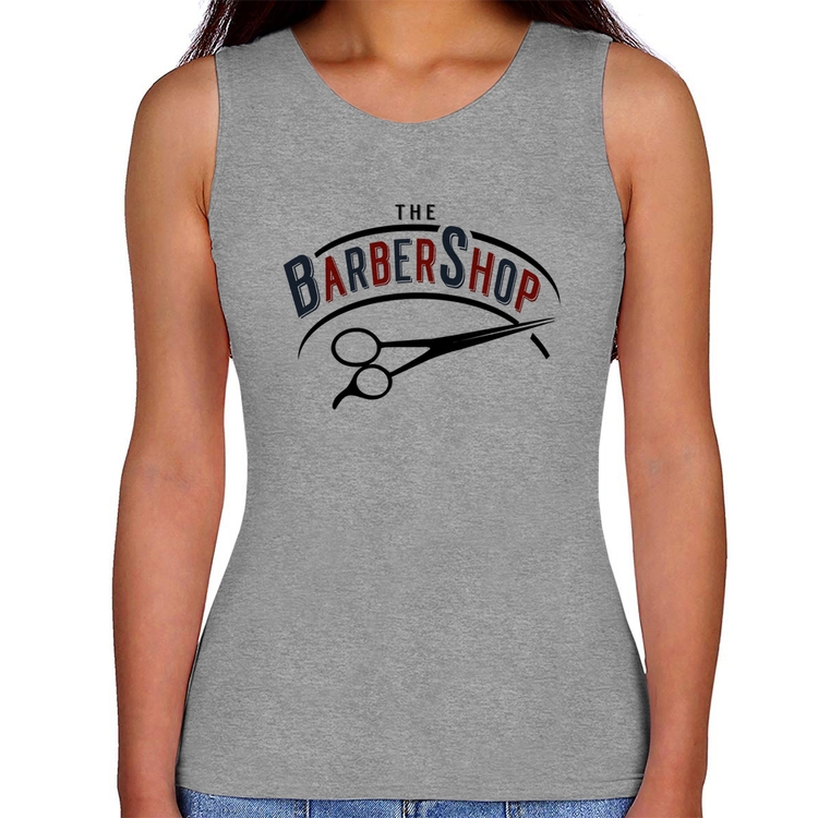 Regata Feminina The Barber Shop - Cinza