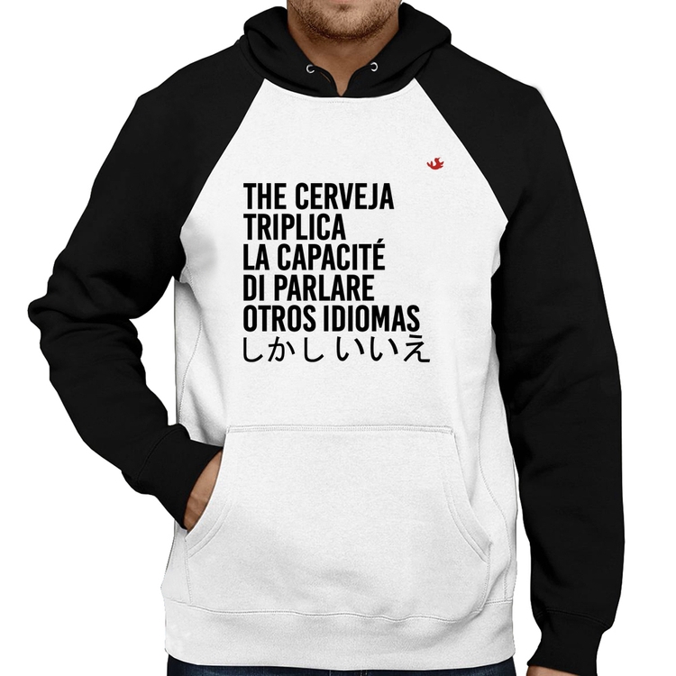 Moletom The cerveja triplica la capacité di parlare otros idiomas