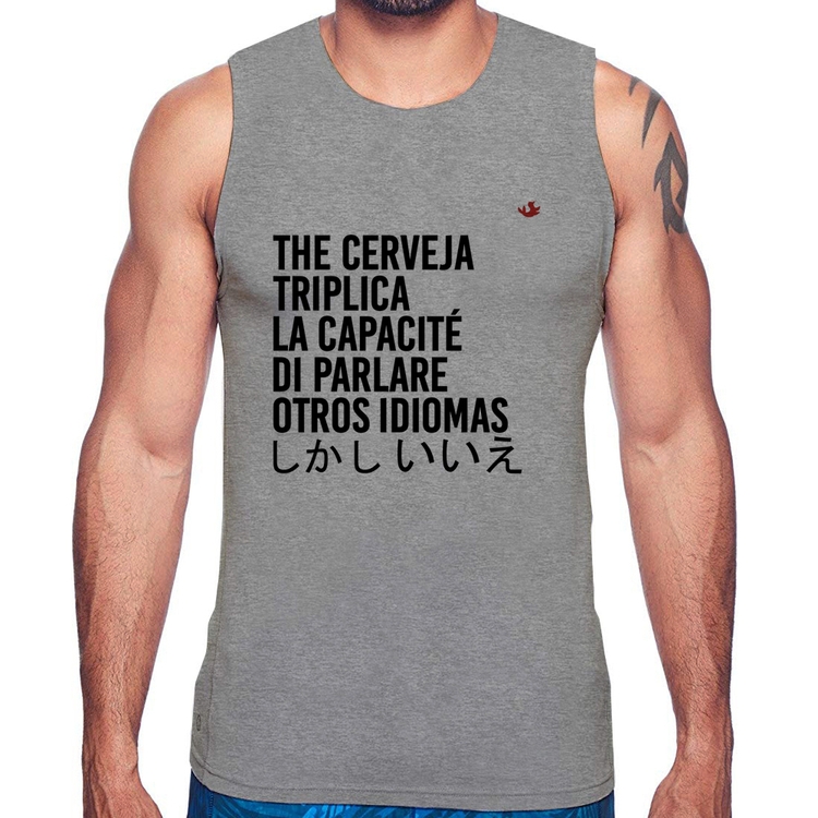 Regata The cerveja triplica la capacité di parlare otros idiomas - Cinza