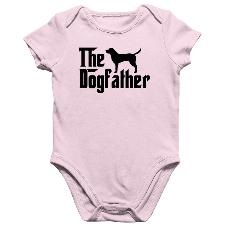 Body Bebê Algodão The Dogfather - Rosa Bebê