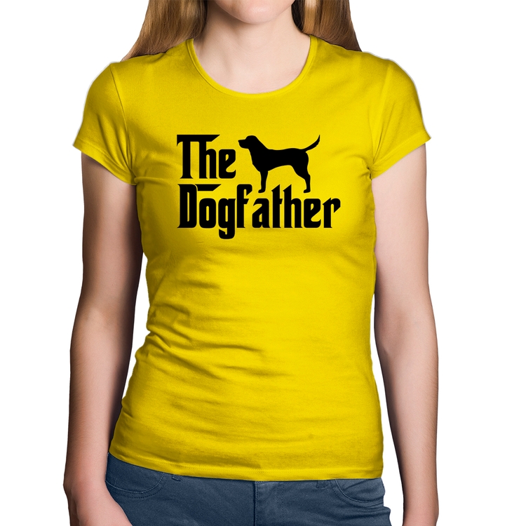 Baby Look Algodão The Dogfather - Amarela