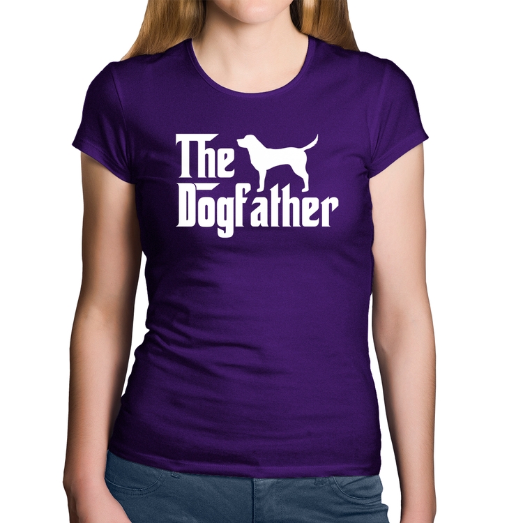 Baby Look Algodão The Dogfather - Roxa