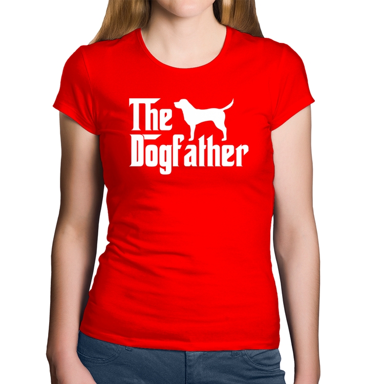 Baby Look Algodão The Dogfather - Vermelha