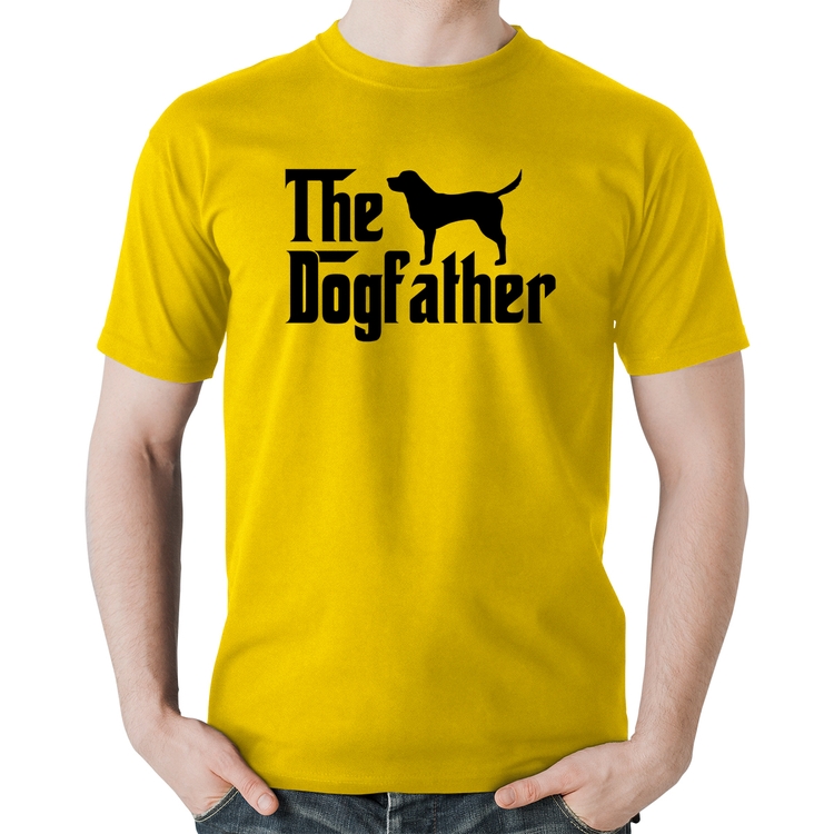 Camiseta Algodão The Dogfather - Amarela