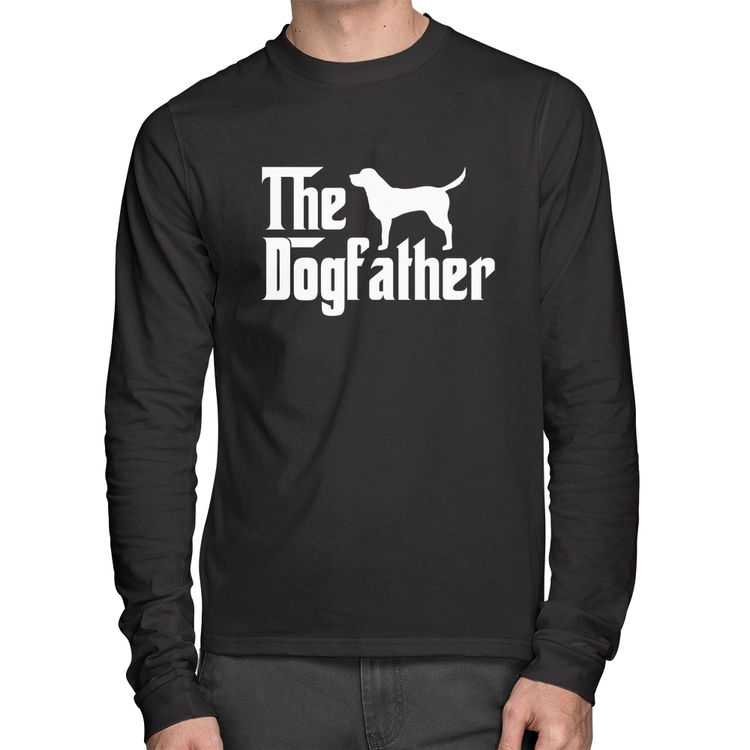 Camiseta Algodão The Dogfather Manga Longa