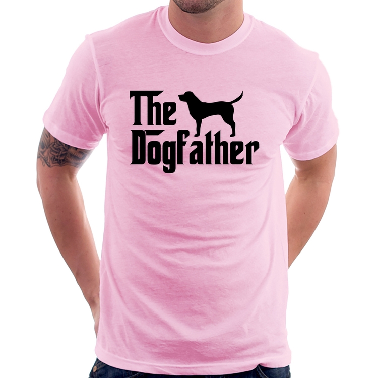 Camiseta The Dogfather - Rosa Bebê
