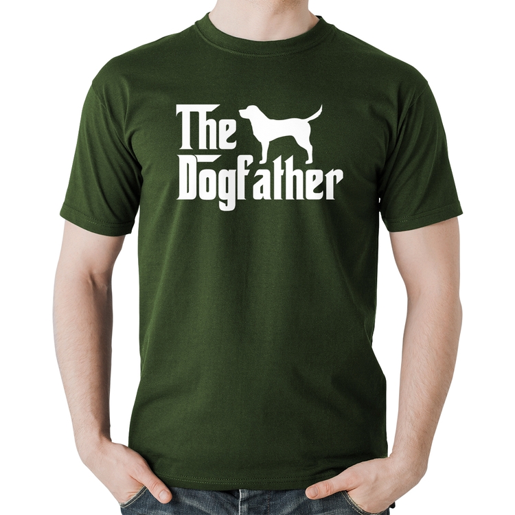 Camiseta Algodão The Dogfather - Musgo