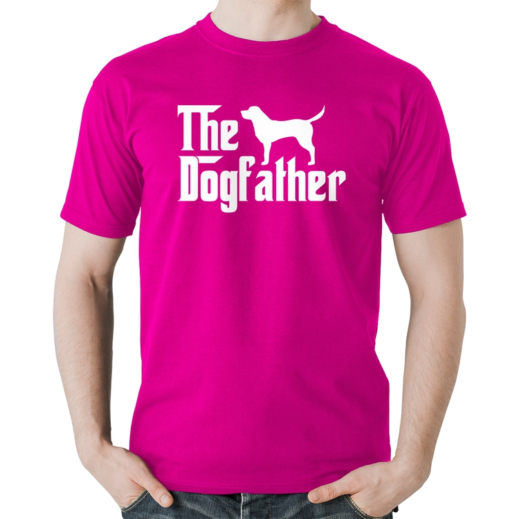 Camiseta Algodão The Dogfather - Rosa