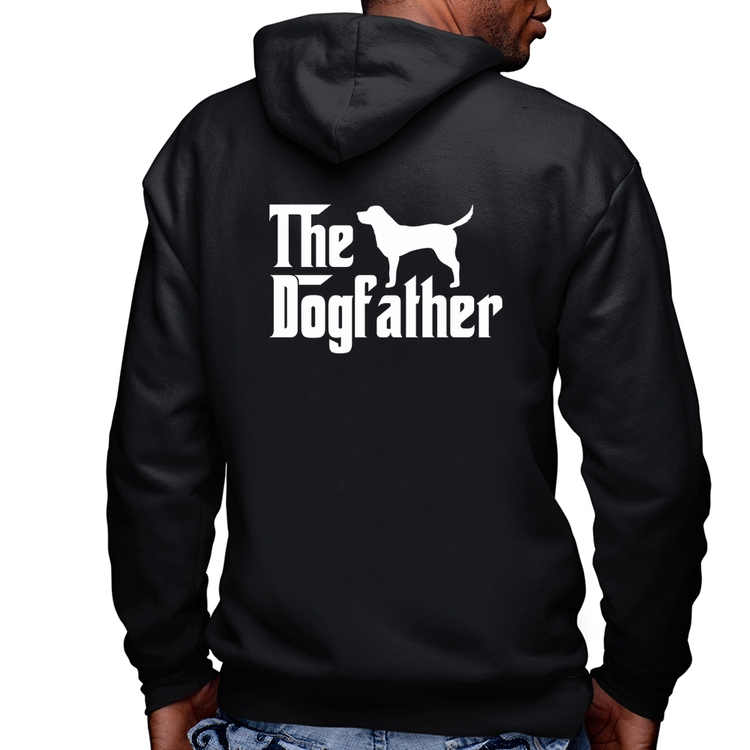 Blusa Moletom The Dogfather Masculina com Capuz e Zíper