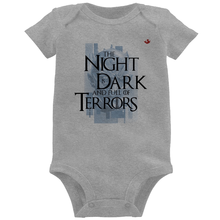 Body Bebê The night is dark and full of terrors - Cinza
