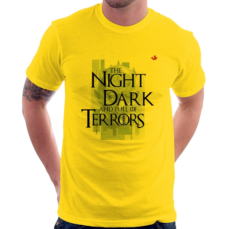 Camiseta The night is dark and full of terrors - Amarela
