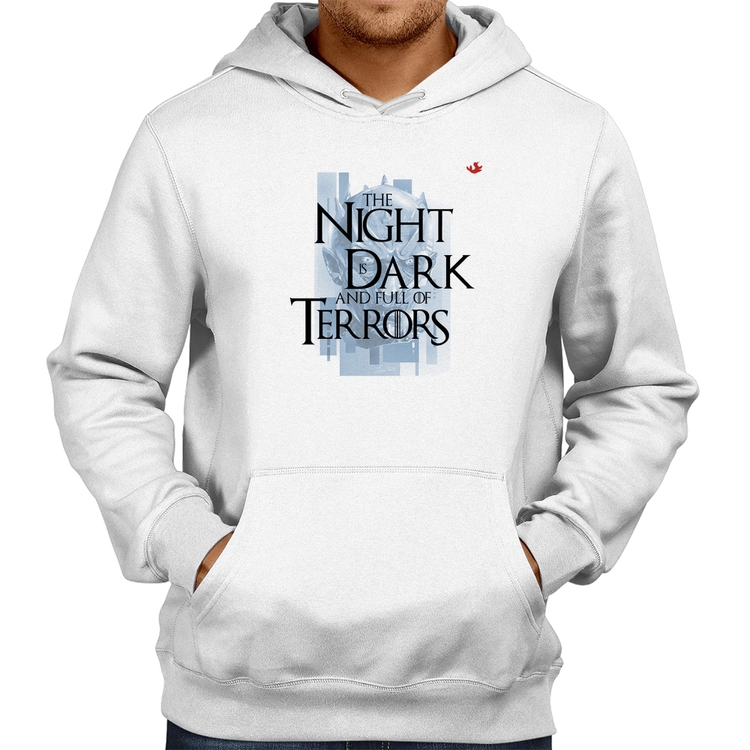 Moletom The night is dark and full of terrors - Branco