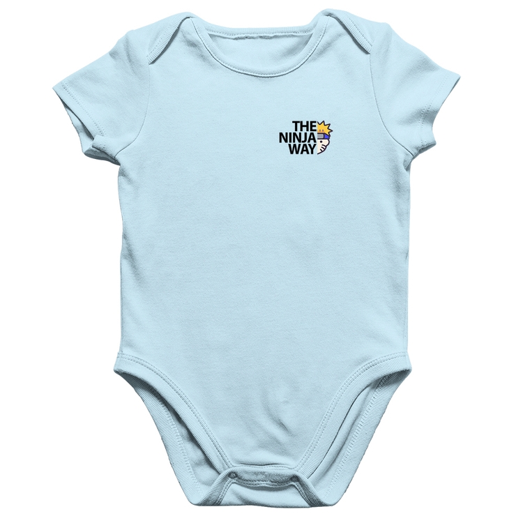 Body Bebê Algodão The Ninja Way - Azul Bebê