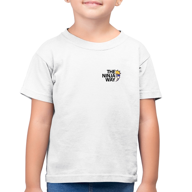 Camiseta Algodão Infantil The Ninja Way - Branca