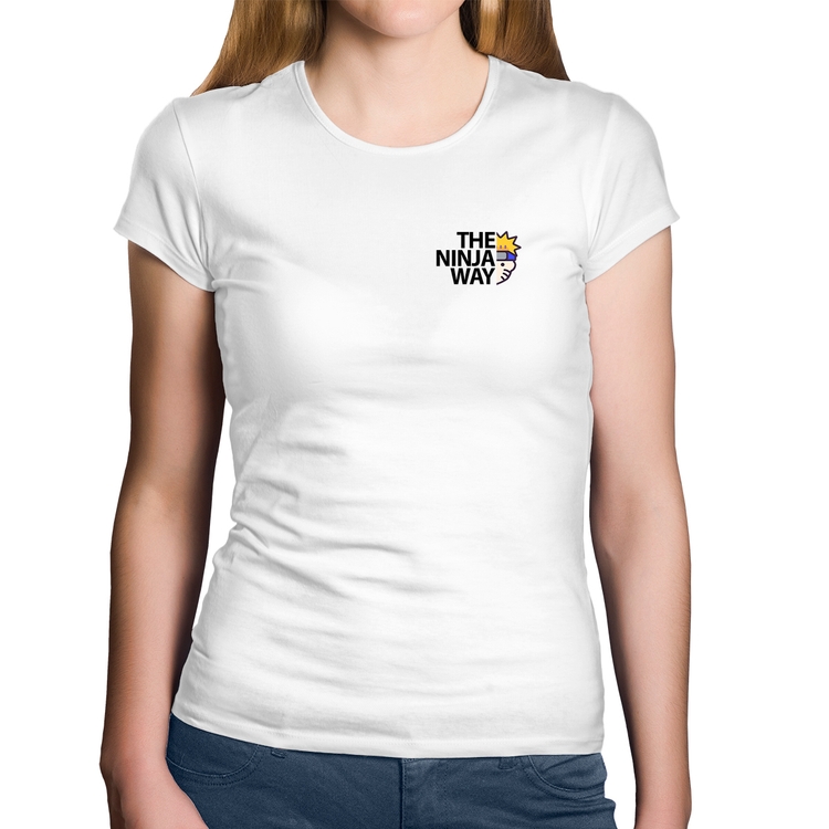 Baby Look Algodão The Ninja Way - Branca