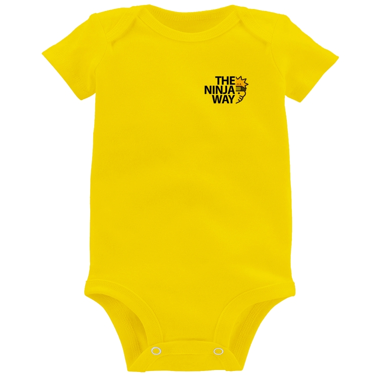 Body Bebê The Ninja Way - Amarelo