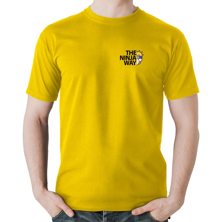 Camiseta Algodão The Ninja Way - Amarela