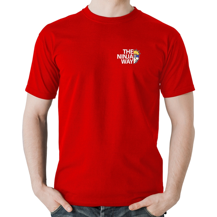 Camiseta Algodão The Ninja Way - Vermelha
