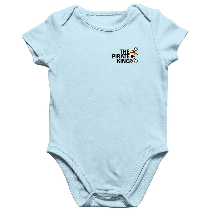Body Bebê Algodão The Pirate King - Azul Bebê