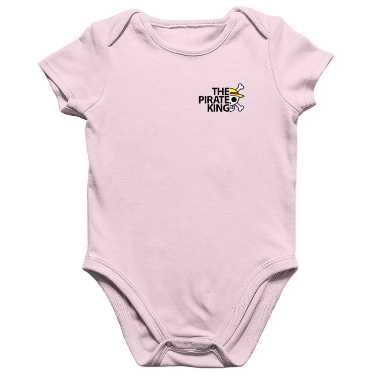 Body Bebê Algodão The Pirate King - Rosa Bebê