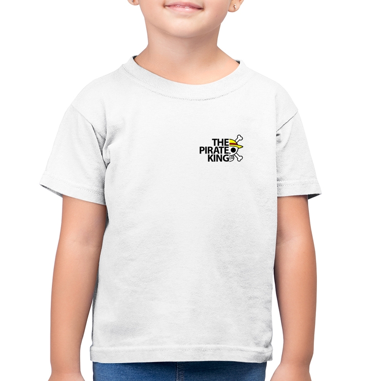 Camiseta Algodão Infantil The Pirate King - Branca