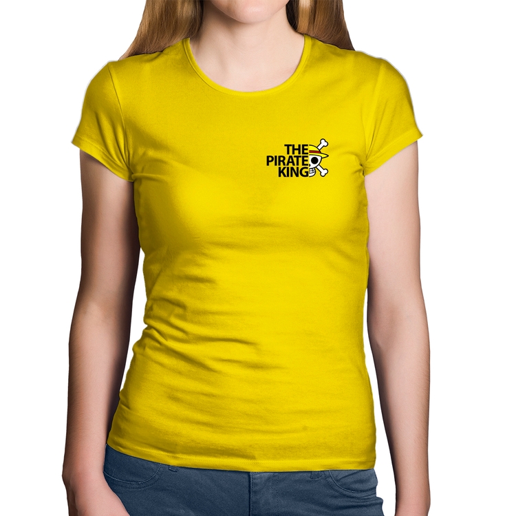 Baby Look Algodão The Pirate King - Amarela