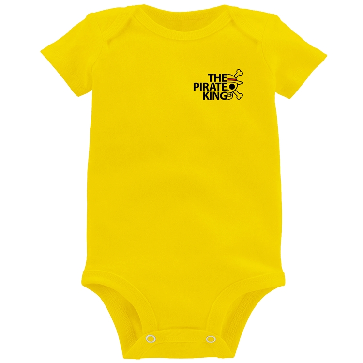 Body Bebê The Pirate King - Amarelo
