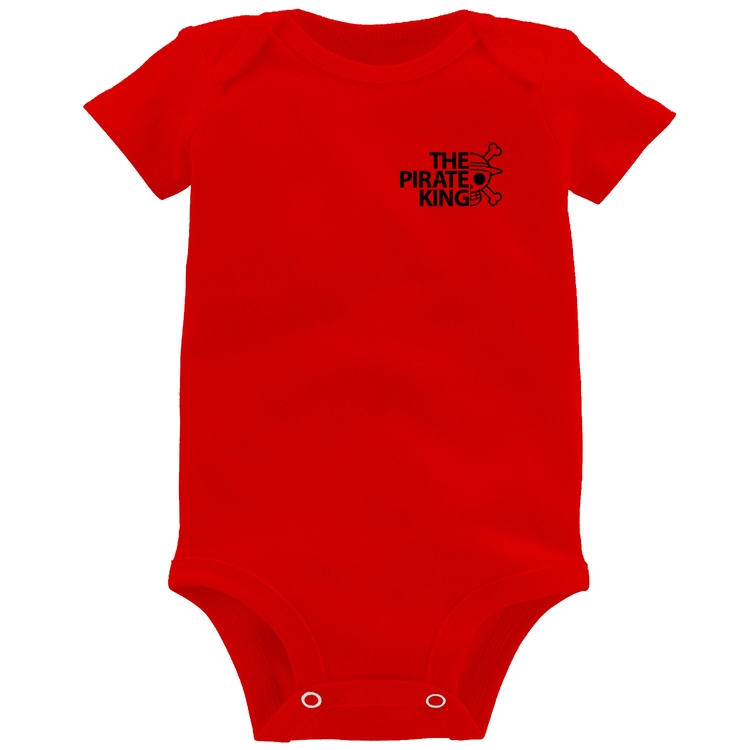 Body Bebê The Pirate King - Vermelho