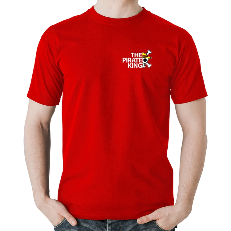 Camiseta Algodão The Pirate King - Vermelha