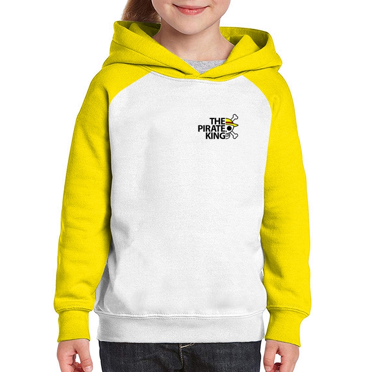 Moletom Infantil The Pirate King - Branco/Amarelo