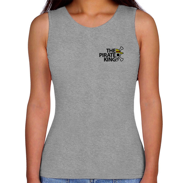 Regata Feminina The Pirate King - Cinza