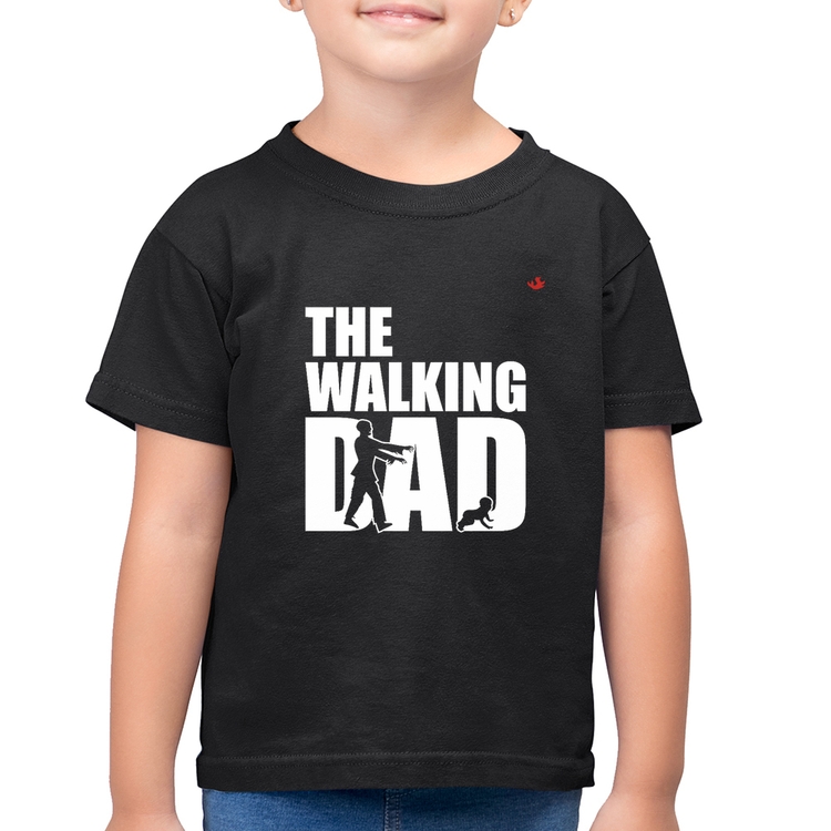 Camiseta Algodão Infantil The Walking Dad Paródia Meme