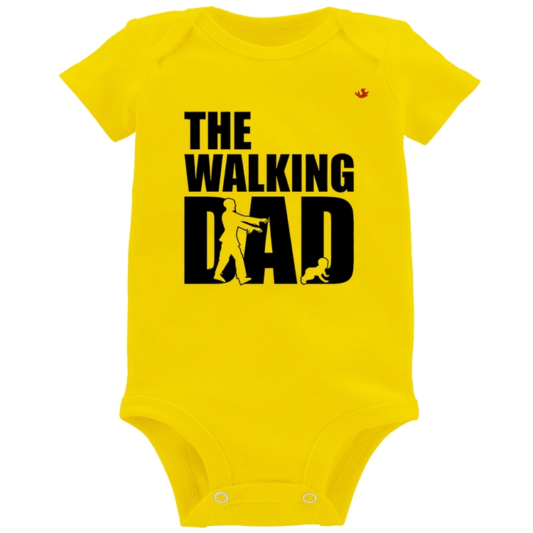 Body Bebê The Walking Dad Paródia Meme - Amarelo