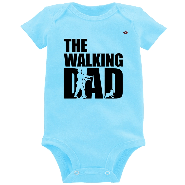 Body Bebê The Walking Dad Paródia Meme - Azul Bebê