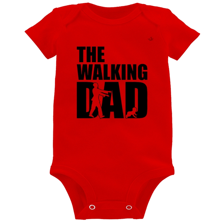 Body Bebê The Walking Dad Paródia Meme - Vermelho