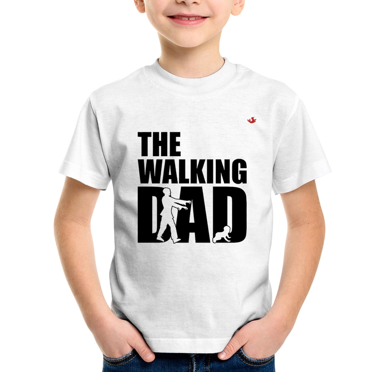 Camiseta Infantil The Walking Dad Paródia Meme