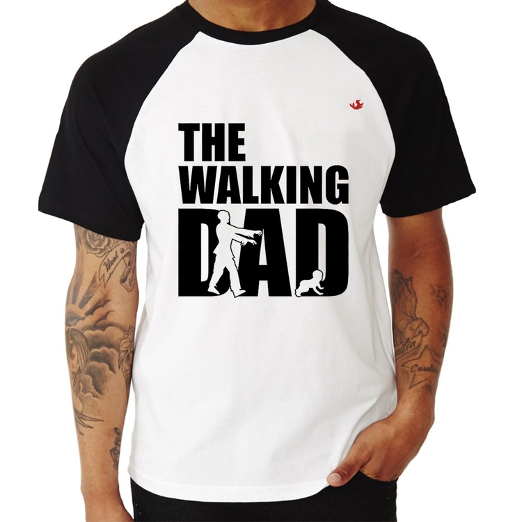 Camiseta Raglan The Walking Dad Paródia Meme
