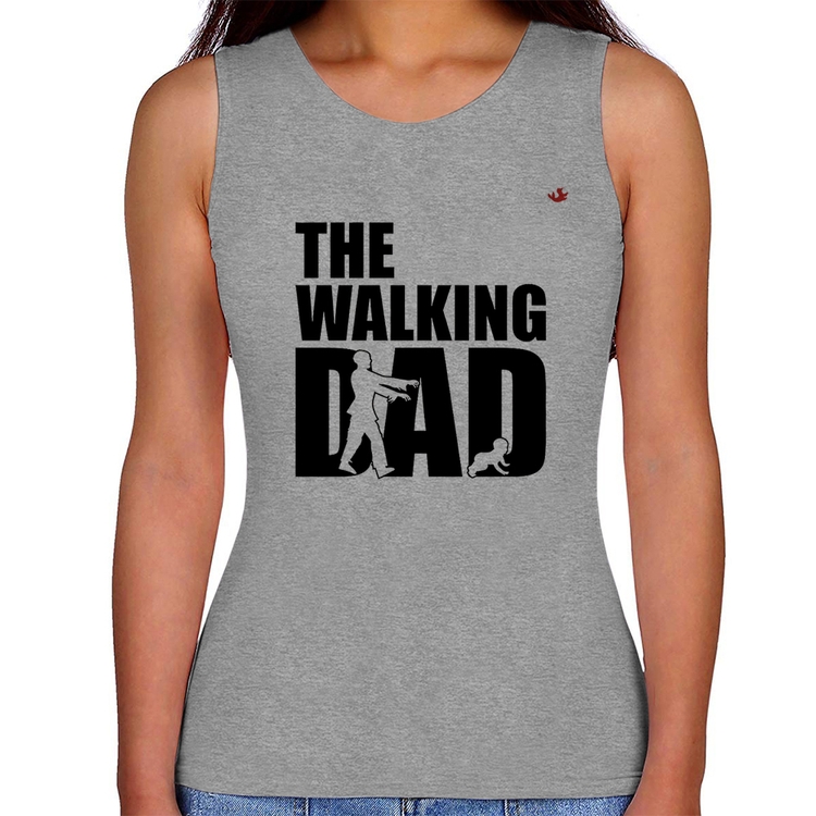 Regata Feminina The Walking Dad Paródia Meme - Cinza